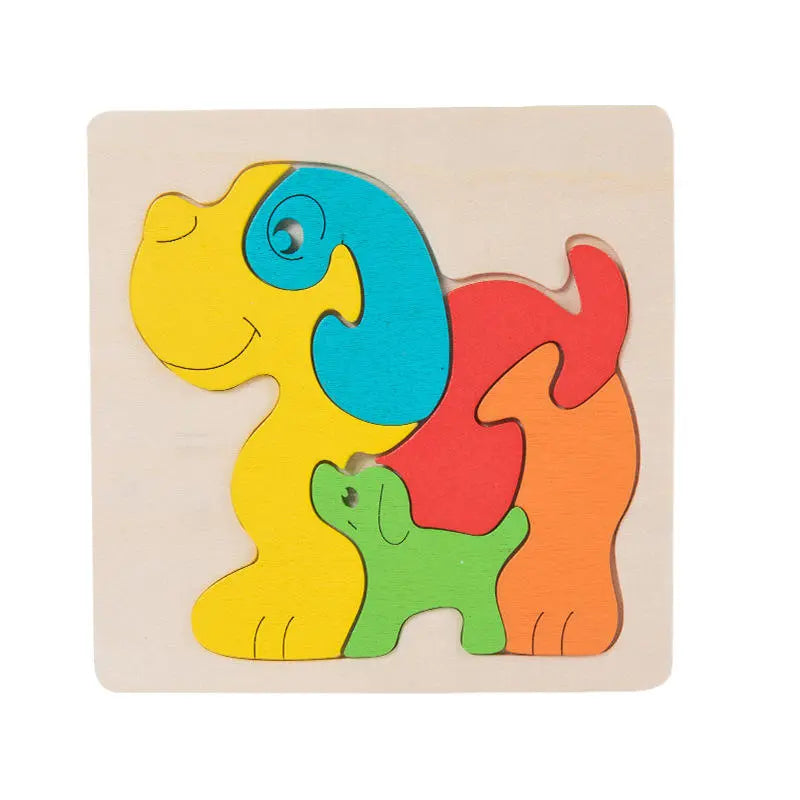 Mom and Baby 6 piece wooden puzzle- Random design (1pc)