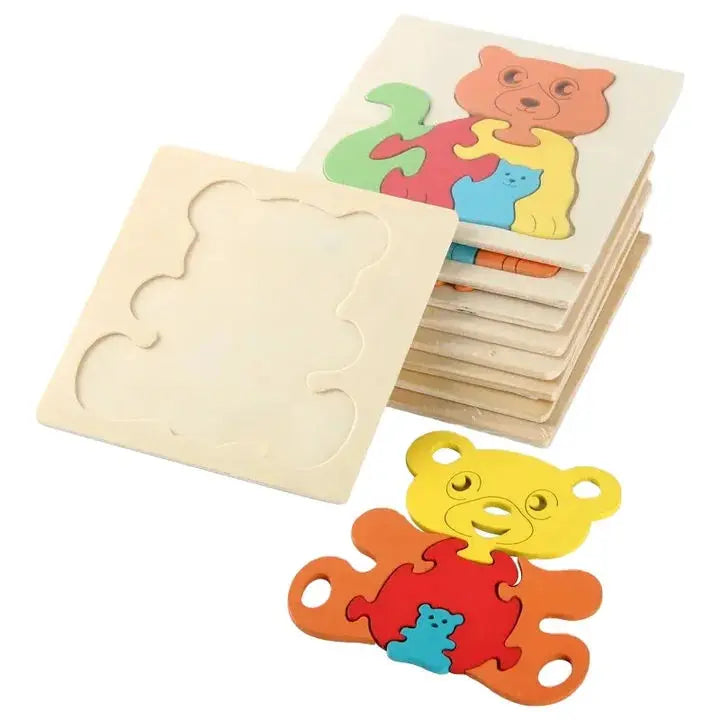 Mom and Baby 6 piece wooden puzzle- Random design (1pc)