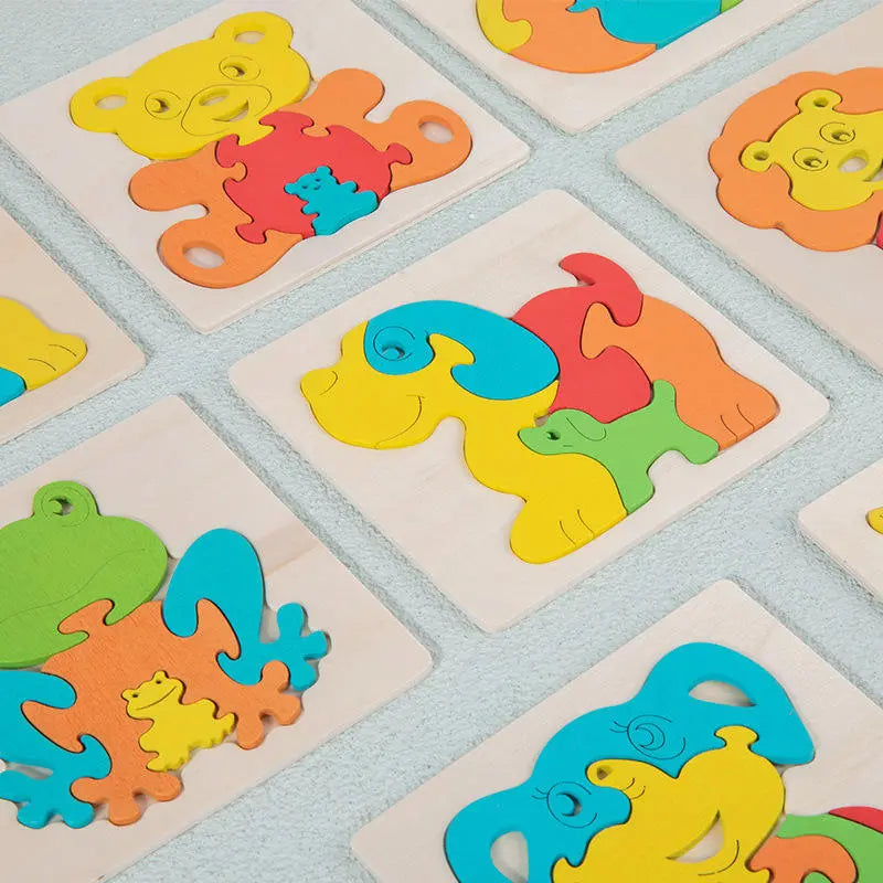 Mom and Baby 6 piece wooden puzzle- Random design (1pc)