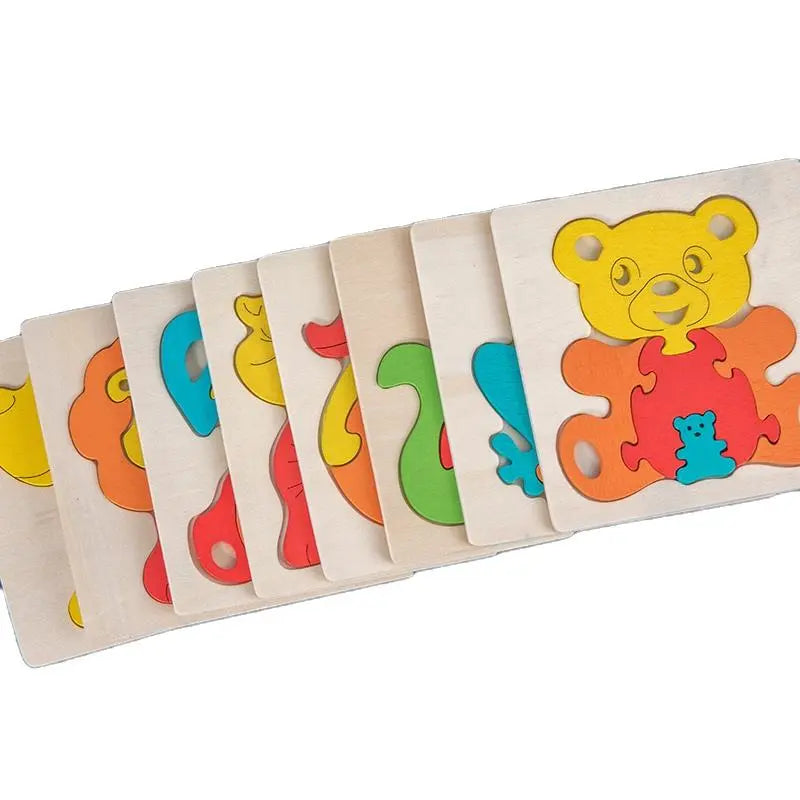 Mom and Baby 6 piece wooden puzzle- Random design (1pc)