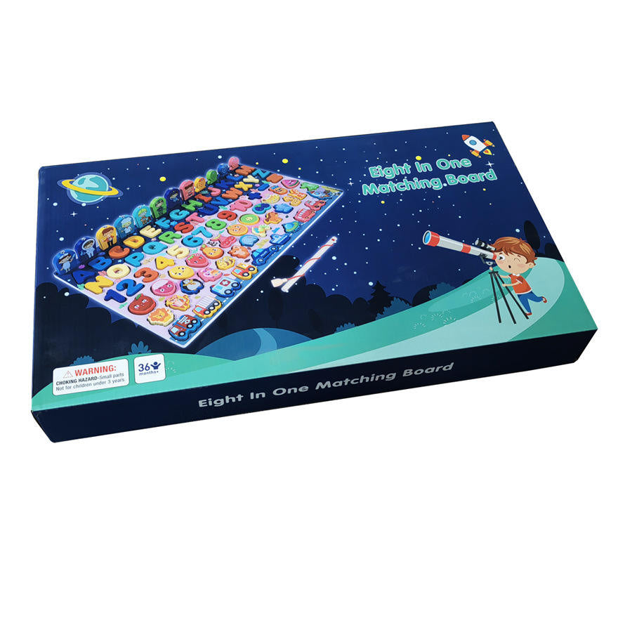 Multifunctional 8 in 1 activity board- one board for 8 activities