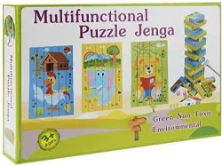 Multifunctional puzzle jenga