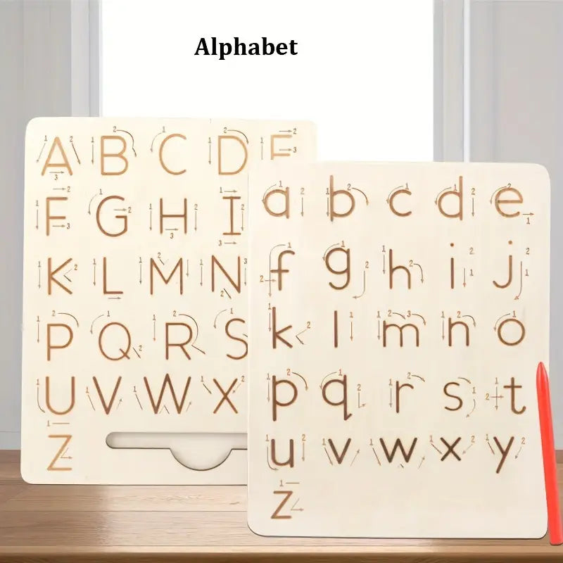 Number- shapes tracing board