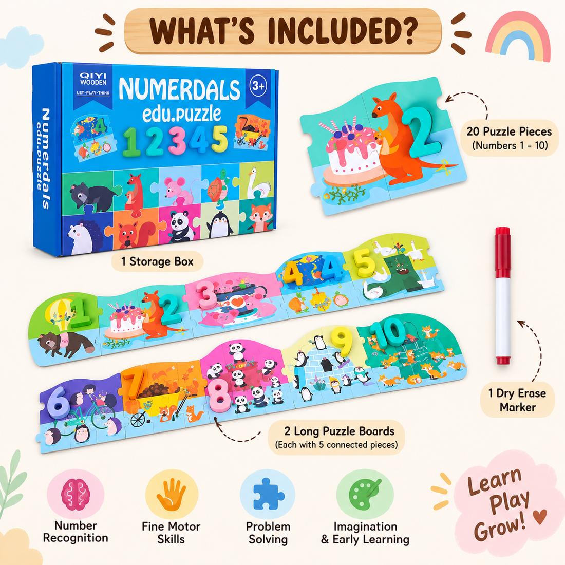 Numerdals/ Alphabet edu puzzle- Learn Through Play