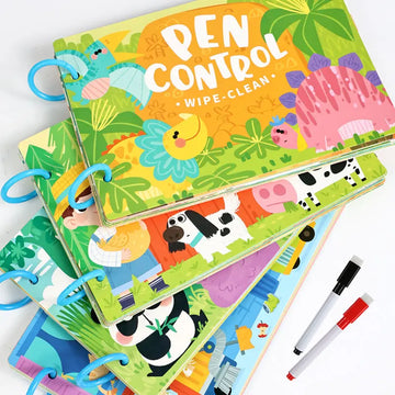 Pen control busy book for strong pre-writing skills- Random design(1pc)