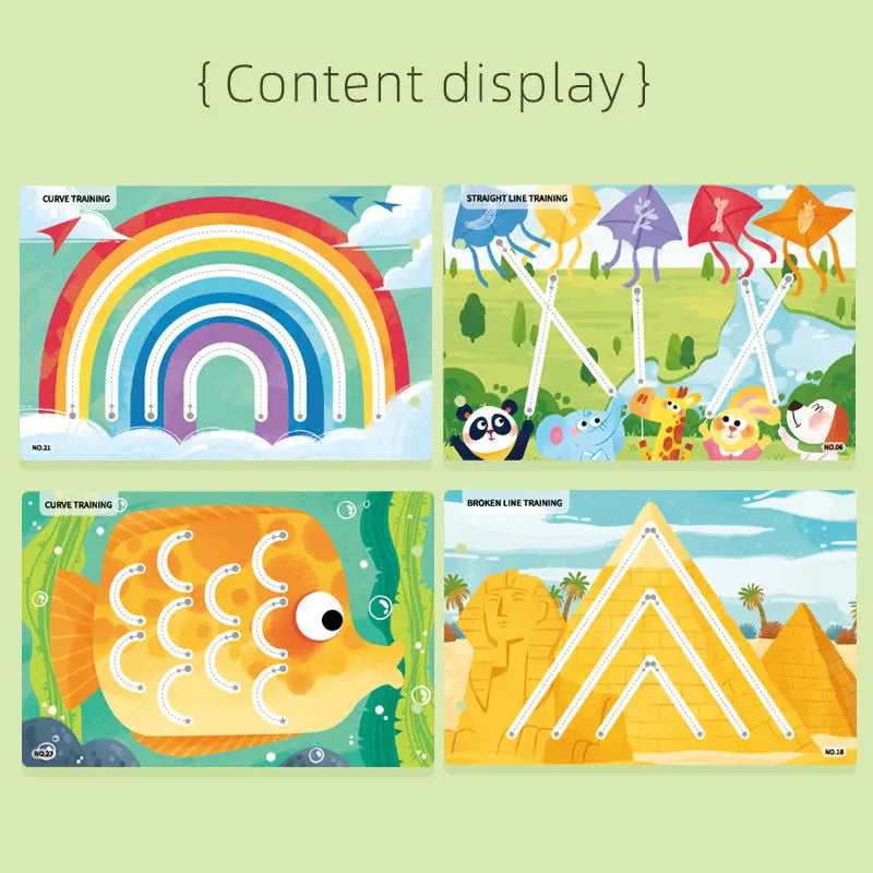 Pen control busy book for strong pre-writing skills- Random design(1pc)