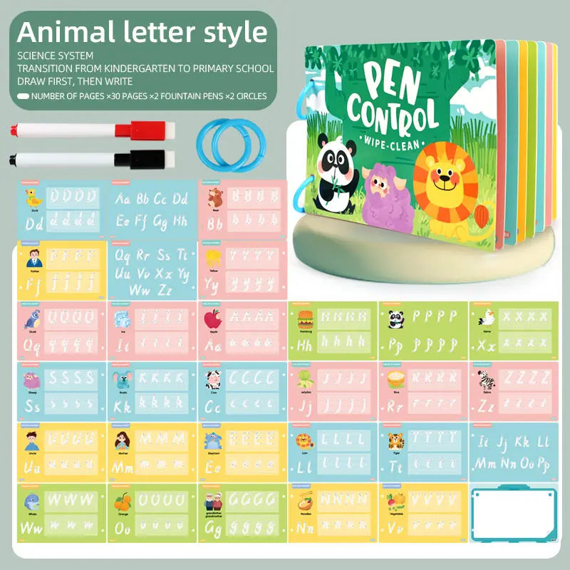 Pen control busy book for strong pre-writing skills- Random design(1pc)