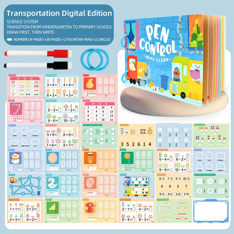 Pen control busy book for strong pre-writing skills- Random design(1pc)