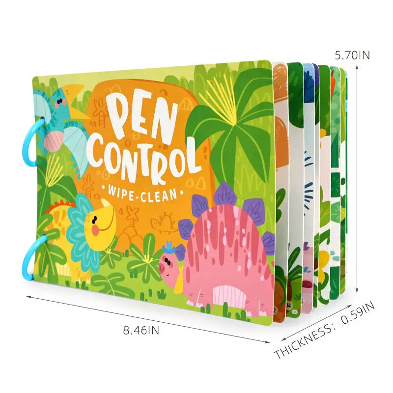 Pen control busy book for strong pre-writing skills- Random design(1pc)