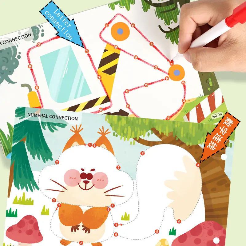 Pen control busy book for strong pre-writing skills- Random design(1pc)