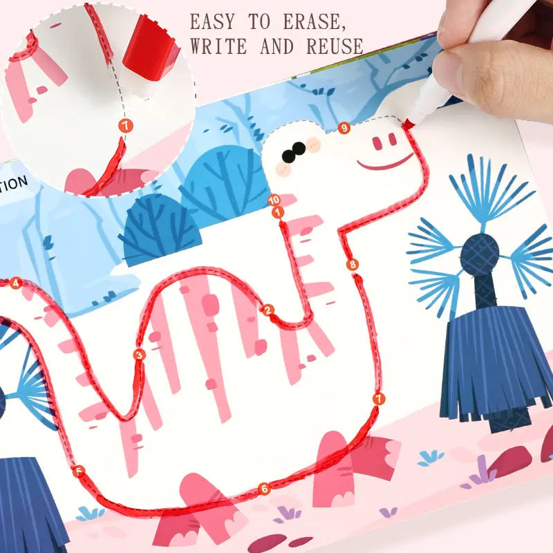 Pen control busy book for strong pre-writing skills- Random design(1pc)