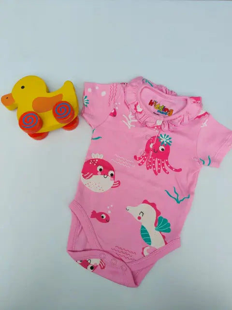 Pink Aqua Rompers