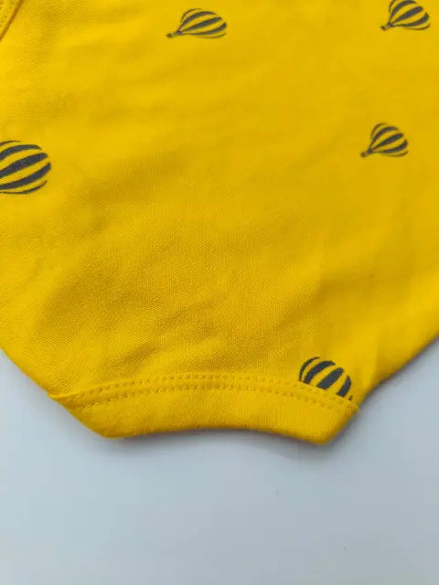 Half sleeve Pink Aqua and Yellow Parachute Rompers- (Pack of 2)