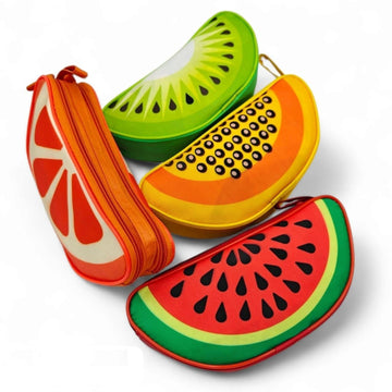 Fruit Design School Pencil Pouch Zipper Design For Kids (Pack of 1)