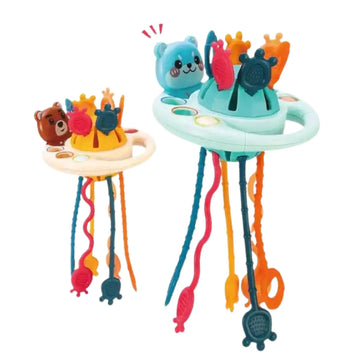Pull String Sensory Toy for Babies – Teething, Fine Motor Skills & Travel Toy