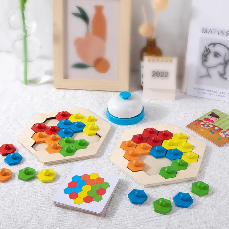 Hexagon Puzzle Chessboard