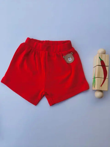 Red shorts- (Pack of 1)