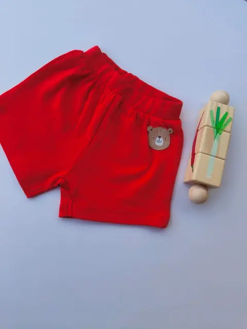 Red shorts- (Pack of 1)