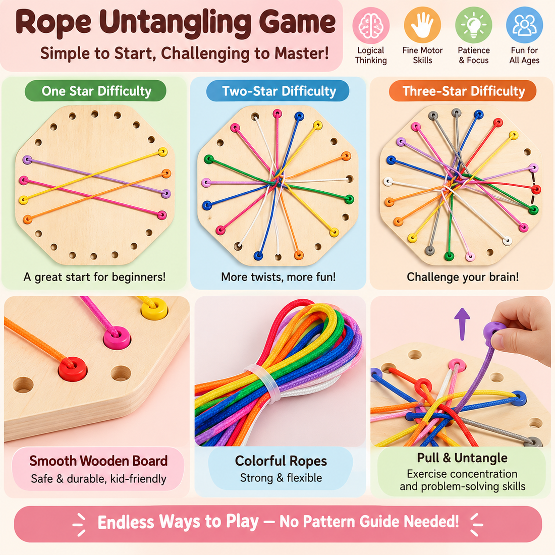 Rope Untangling Puzzle Game