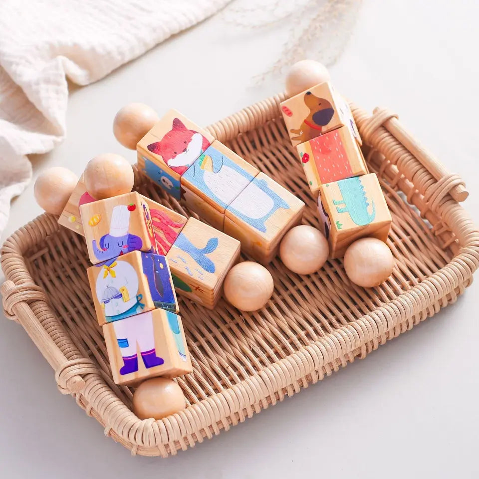 Wooden Rotating Twister Puzzle