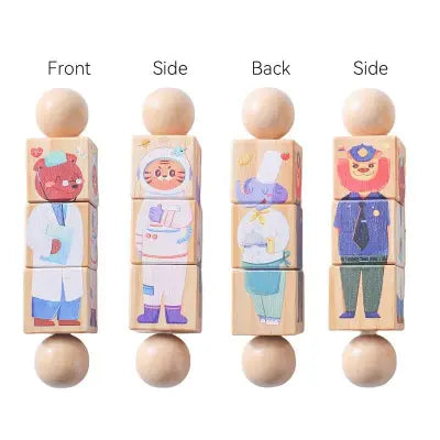 Wooden Rotating Twister Puzzle