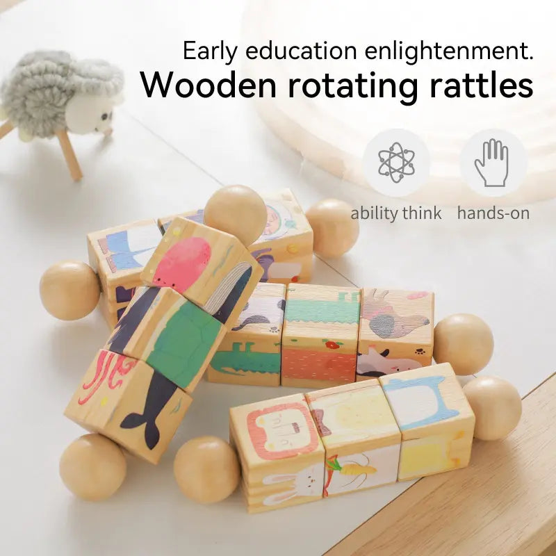 Wooden Rotating Twister Puzzle