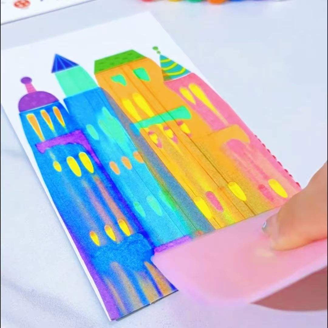 🎨 Rainbow Scratch Art Creativity Kit – 35 Pieces