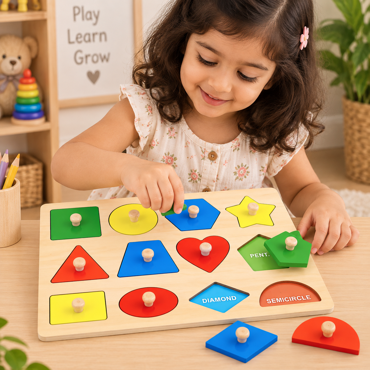 Shape board puzzle big(1pc)