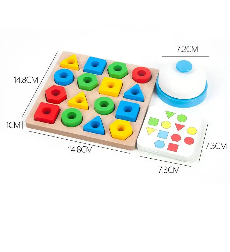 Shape geometry pairing game