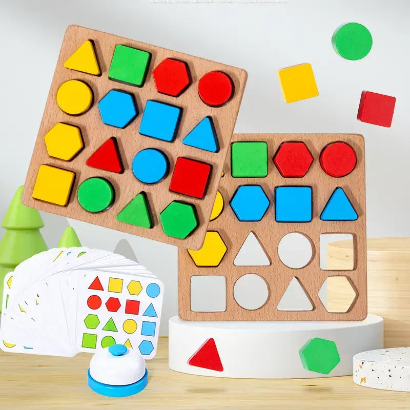 Shape geometry pairing game