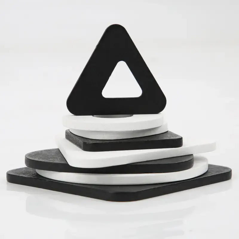 Wooden geometric seriation puzzle small for toddlers(1pc)