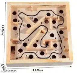 Small Wooden Number Labyrinth