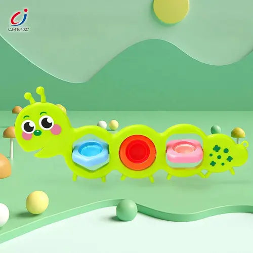 Baby Fidget Montessori Spin Catepillar Sensory Toy