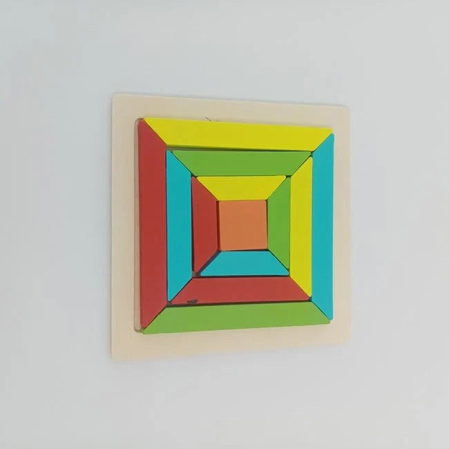 Wooden puzzle- square design 1