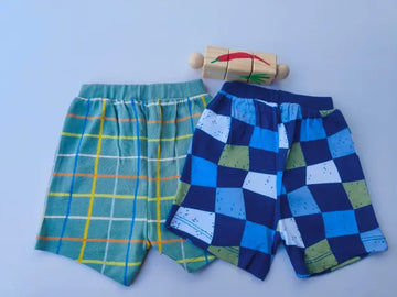 Little squares of joy shorts- (Pack of two)