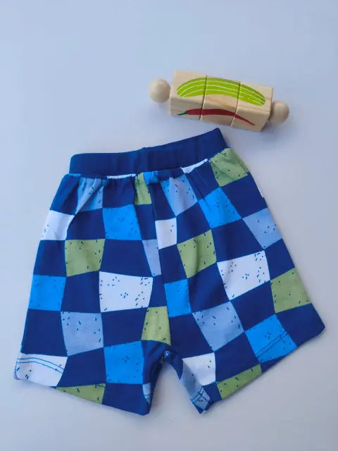 Little squares of joy shorts- (Pack of two)