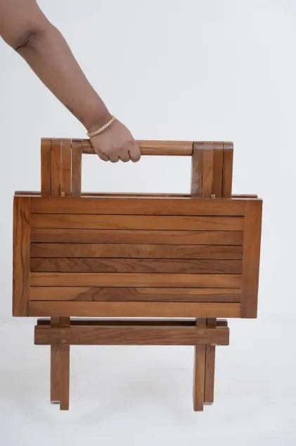 Wooden Foldable Table for Creative Relaxed Spaces