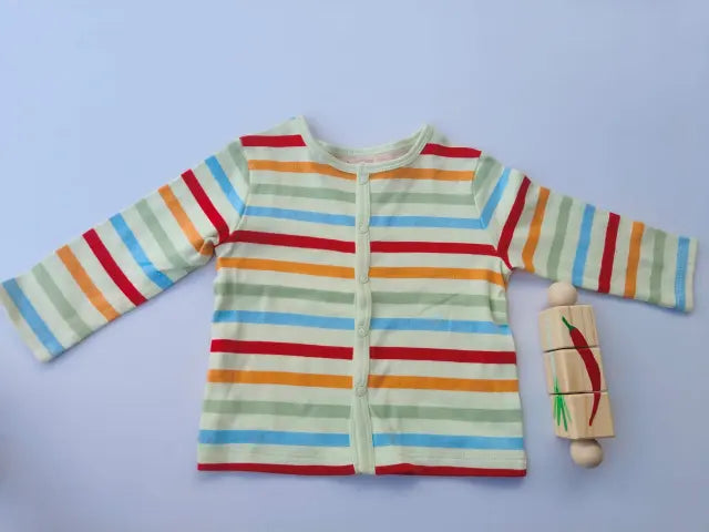 Multi colored striped full sleeve jabla- (Pack of one)