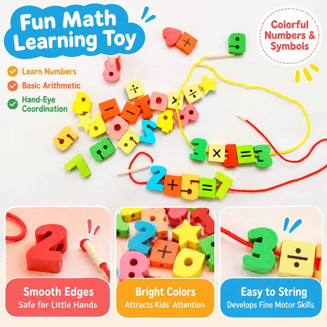 Wooden Bead Lacing Toy