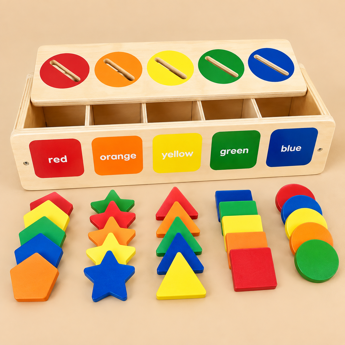 Shape & Color Sorter Learning Box