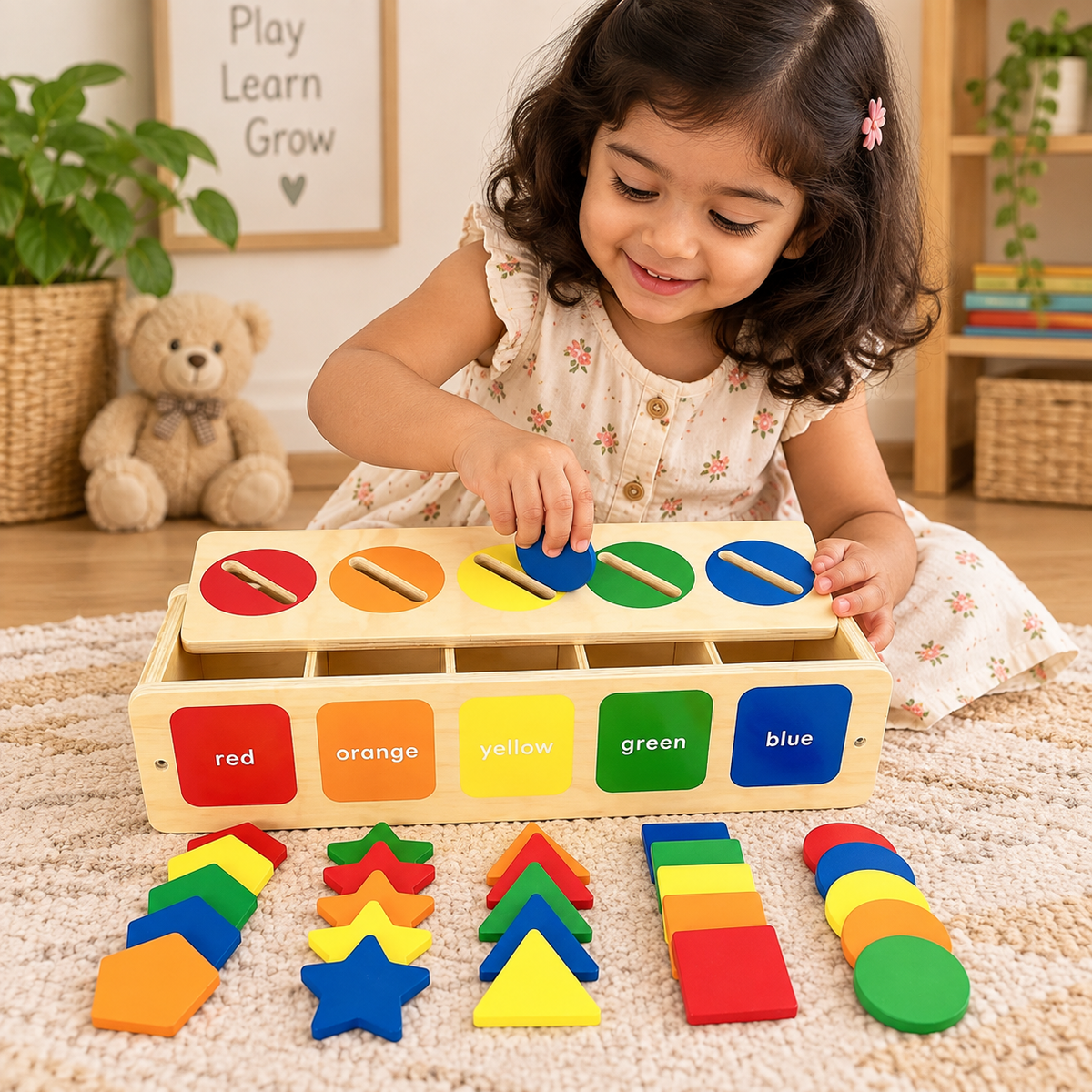 Shape & Color Sorter Learning Box