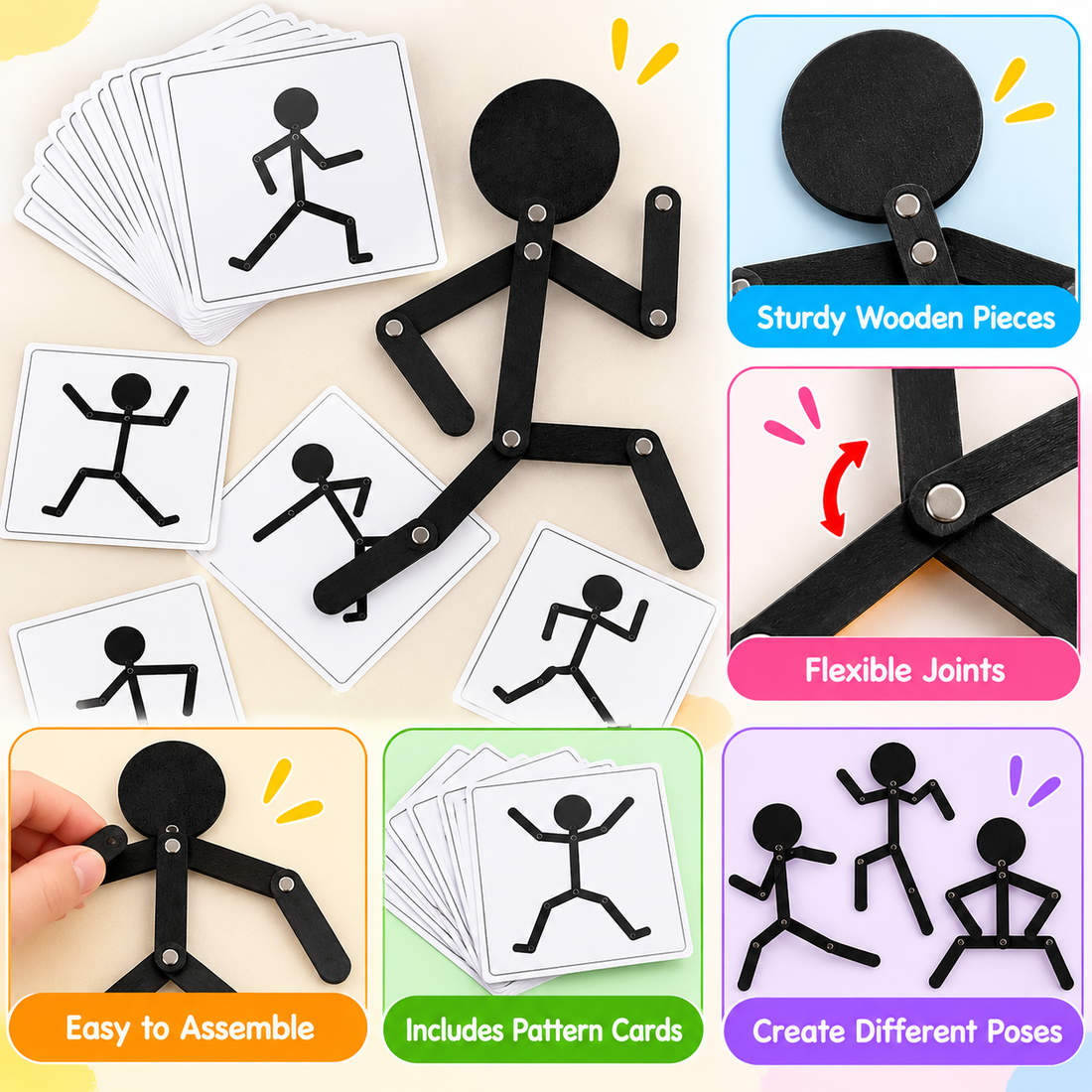 Wooden man puzzle
