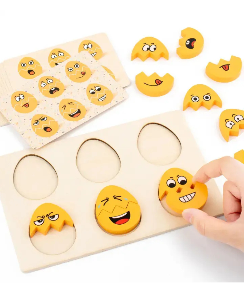 Egg matching emotion board game