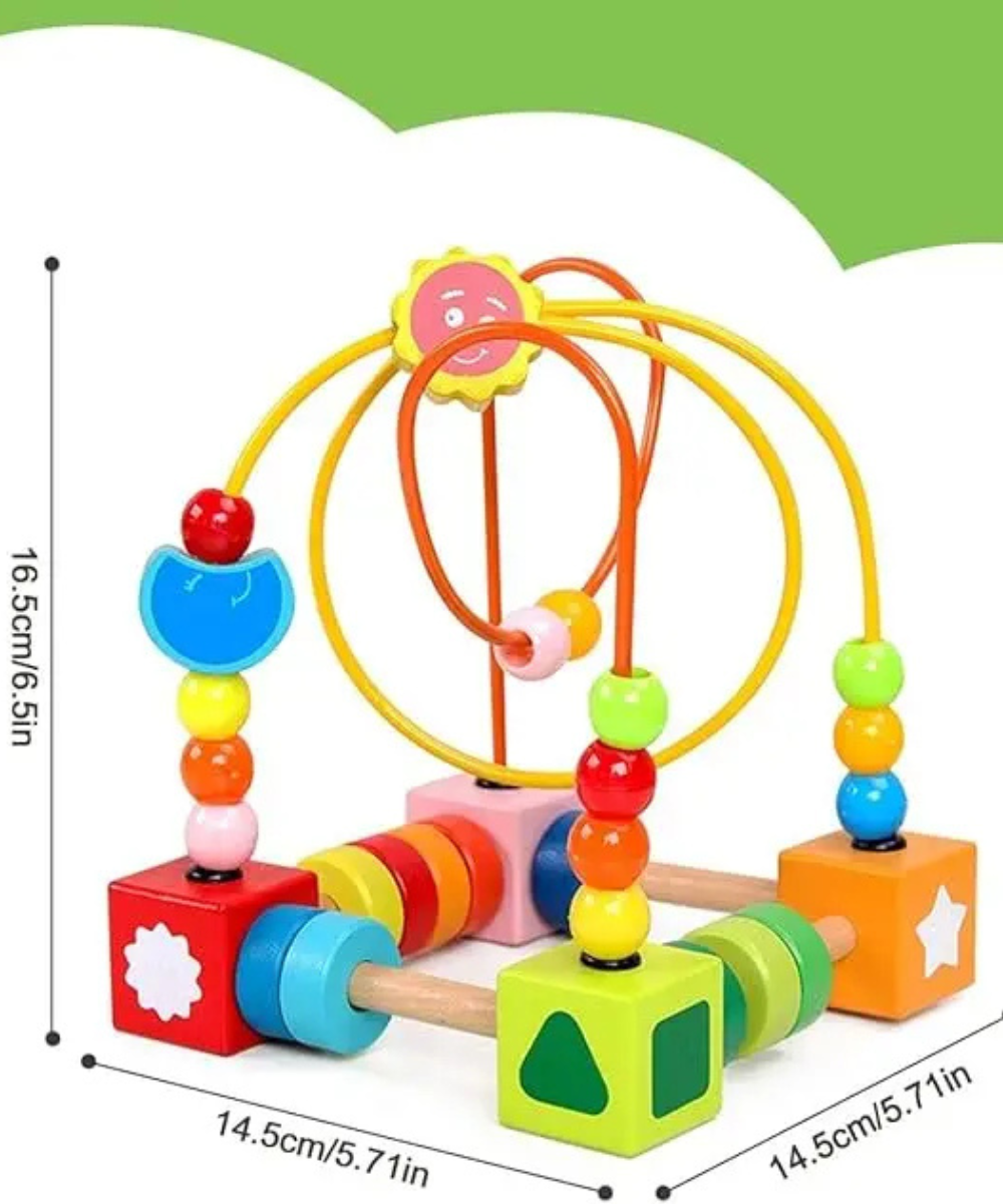 Colourful bead maze