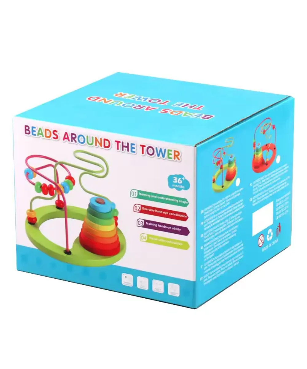 Beads around the tower