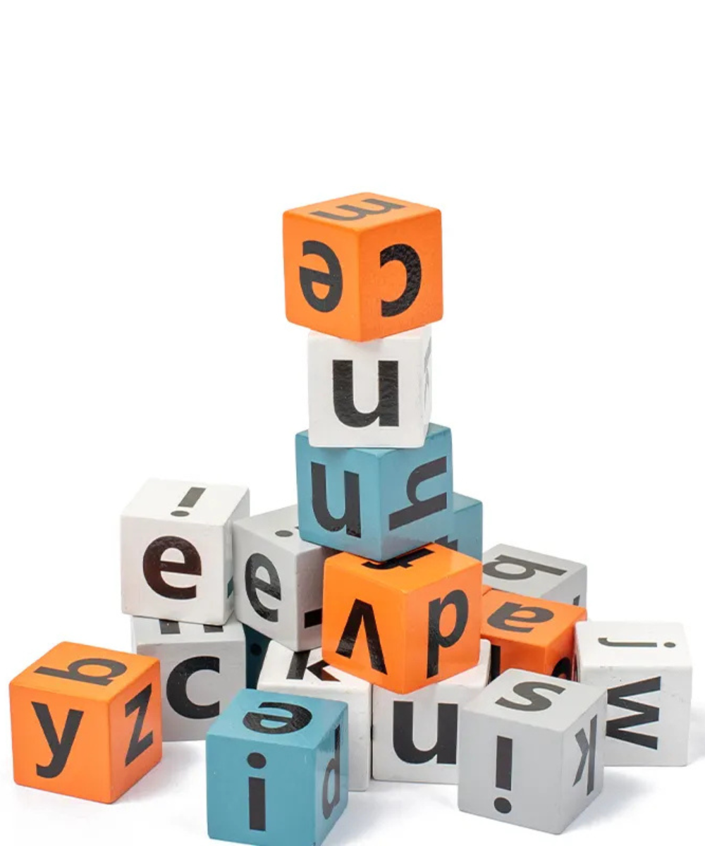 Spelling game blocks