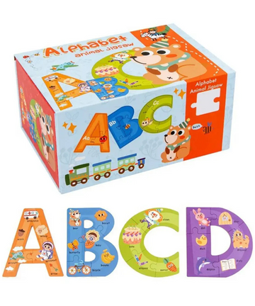 Wooden Alphabet Jigsaw Puzzle Educational Toy for Kids